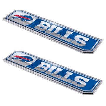 Wholesale-Buffalo Bills Embossed Truck Emblem 2-pk NFL Exterior Auto Accessory - Aluminum - 2 Piece Set SKU: 60799