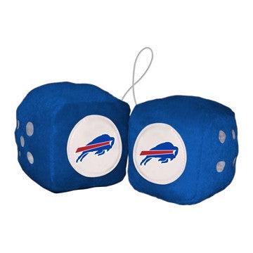 Wholesale-Buffalo Bills Fuzzy Dice NFL 3" Cubes SKU: 31971