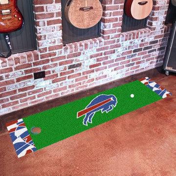 Wholesale-Buffalo Bills NFL x FIT Putting Green Mat NFL Golf Accessory - 18" x 72" SKU: 23212