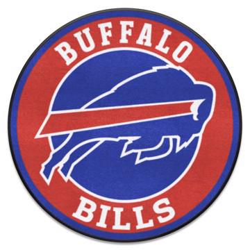 Wholesale-Buffalo Bills Roundel Mat NFL Accent Rug - Round - 27" diameter SKU: 17952