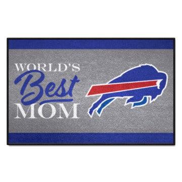 Wholesale-Buffalo Bills Starter Mat - World's Best Mom NFL Accent Rug - 19" x 30" SKU: 18019