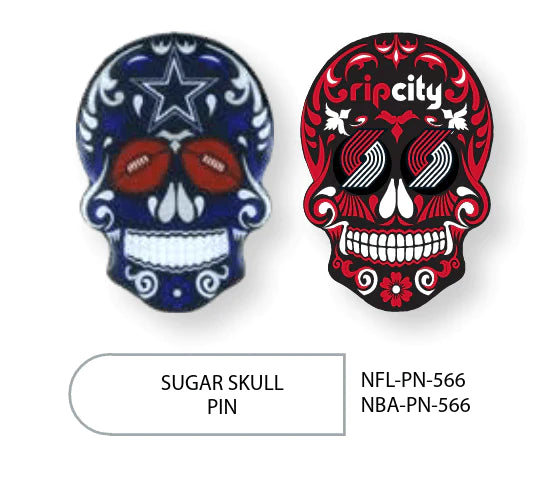 {{ Wholesale }} Buffalo Bills Sugar Skull Pins 