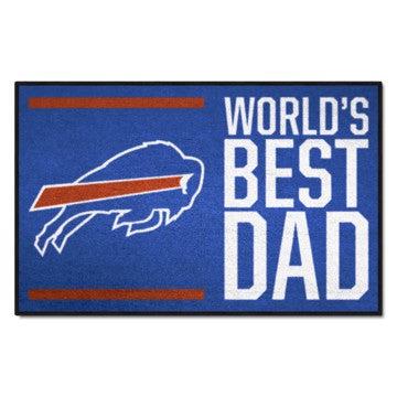 Wholesale-Buffalo Bills World's Best Dad Starter Mat NFL Accent Rug - 19" x 30" SKU: 18160