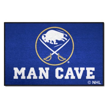 Wholesale-Buffalo Sabres Man Cave Starter NHL Accent Rug - 19" x 30" SKU: 14398