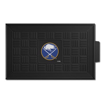 Wholesale-Buffalo Sabres Medallion Door Mat NHL Outdoor Door Mat - 19.5" x 31" SKU: 11479