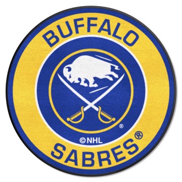 Wholesale-Buffalo Sabres Roundel Mat NHL Accent Rug - Round - 27" diameter SKU: 18864