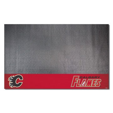 Wholesale-Calgary Flames Grill Mat NHL Vinyl Mat - 26" x 42" SKU: 14228