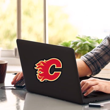Wholesale-Calgary Flames Matte Decal NHL 1 piece - 5” x 6.25” (total) SKU: 30779