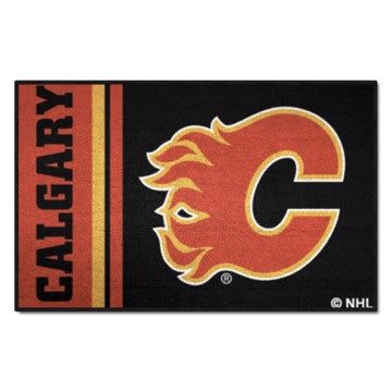 Wholesale-Calgary Flames Starter Mat - Uniform NHL Accent Rug - 19" x 30" SKU: 19256