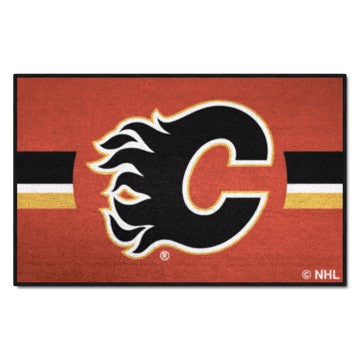 Wholesale-Calgary Flames Starter - Uniform Alternate Jersey NHL Accent Rug - 19" x 30" SKU: 31929