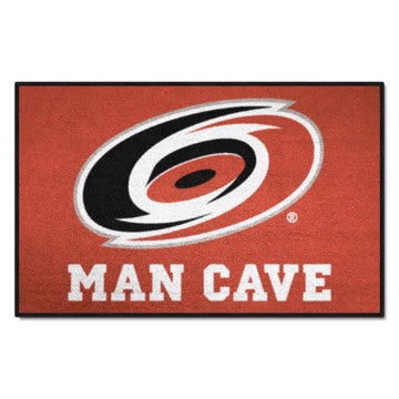 Wholesale-Carolina Hurricanes Man Cave Starter NHL Accent Rug - 19" x 30" SKU: 14406