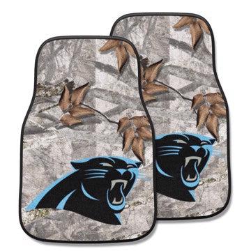 Wholesale-Carolina Panthers 2-pc Carpet Car Mat Set NFL Auto Floor Mat - 2 piece Set - 17" x 27" SKU: 25492