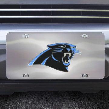 Wholesale-Carolina Panthers Diecast License Plate NFL Exterior Auto Accessory - 12" x 6" SKU: 27349