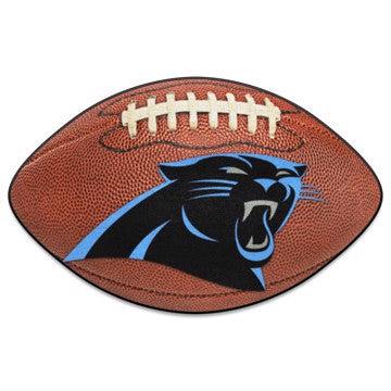 Wholesale-Carolina Panthers Football Mat NFL Accent Rug - Shaped - 20.5" x 32.5" SKU: 5696