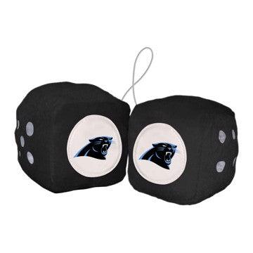 Wholesale-Carolina Panthers Fuzzy Dice NFL 3" Cubes SKU: 31972