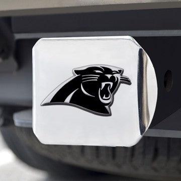 Wholesale-Carolina Panthers Hitch Cover NFL Chrome Emblem on Chrome Hitch - 3.4" x 4" SKU: 21499