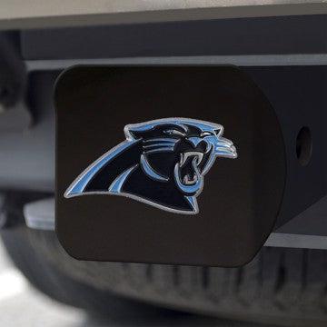 Wholesale-Carolina Panthers Hitch Cover NFL Color Emblem on Black Hitch - 3.4" x 4" SKU: 22541