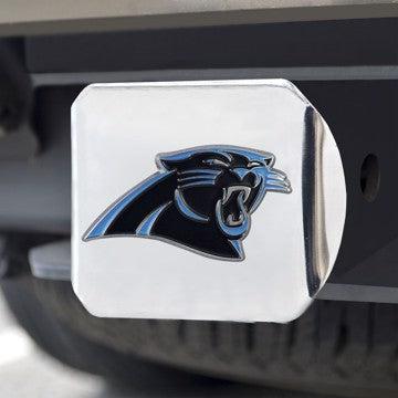 Wholesale-Carolina Panthers Hitch Cover NFL Color Emblem on Chrome Hitch - 3.4" x 4" SKU: 22540