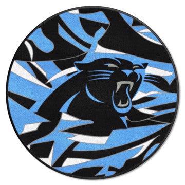 Wholesale-Carolina Panthers NFL x FIT Roundel Mat NFL Accent Rug - Round - 27" diameter SKU: 23219