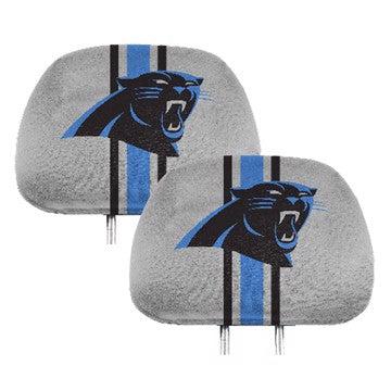 Wholesale-Carolina Panthers Printed Headrest Cover NFL Universal Fit - 10" x 13" SKU: 62006