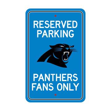 Wholesale-Carolina Panthers Team Color Reserved Parking Sign Décor 18in. X 11.5in. Lightweight NFL Lightweight Décor - 18" X 11.5" SKU: 32153