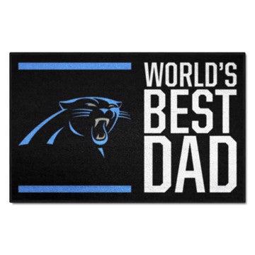 Wholesale-Carolina Panthers World's Best Dad Starter Mat NFL Accent Rug - 19" x 30" SKU: 18161