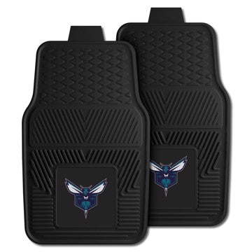 Wholesale-Charlotte Hornets 2-pc Vinyl Car Mat Set NBA Auto Floor Mat - 2 piece Set - 17" x 27" SKU: 9217