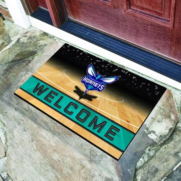 Wholesale-Charlotte Hornets Crumb Rubber Door Mat NBA Outdoor Door Mat - 18" x 30" SKU: 21943