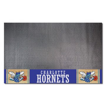 Wholesale-Charlotte Hornets Grill Mat - Retro Collection NBA Vinyl Mat - 26" x 42" SKU: 35243