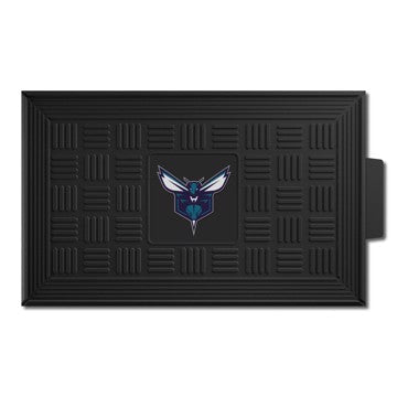 Wholesale-Charlotte Hornets Medallion Door Mat NBA Outdoor Door Mat - 19.5" x 31" SKU: 11403