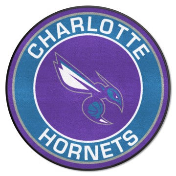 Wholesale-Charlotte Hornets Roundel Mat NBA Accent Rug - Round - 27" diameter SKU: 18829