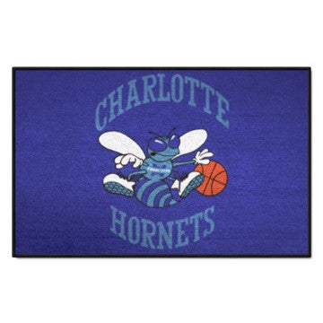 Wholesale-Charlotte Hornets Starter Mat - Retro Collection NBA Accent Rug - 19" x 30" SKU: 35240