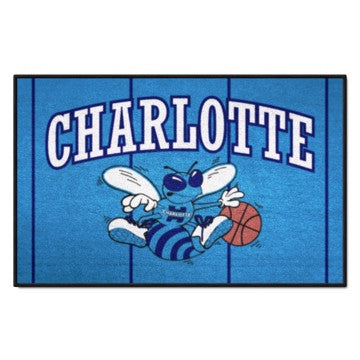 Wholesale-Charlotte Hornets Starter Mat - Retro Collection NBA Accent Rug - 19" x 30" SKU: 35241