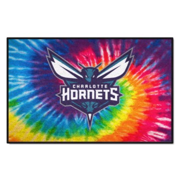 Wholesale-Charlotte Hornets Starter Mat - Tie Dye NBA Accent Rug - 19" x 30" SKU: 34373
