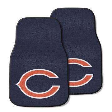 Wholesale-Chicago Bears 2-pc Carpet Car Mat Set NFL Auto Floor Mat - 2 piece Set - 17" x 27" SKU: 5710