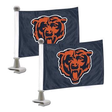 Wholesale-Chicago Bears Ambassador Flags NFL Mini Auto Flags - 2 Piece - 4" x 6" SKU: 61861