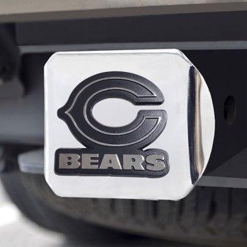 Wholesale-Chicago Bears Chrome Hitch Cover NFL Chrome Emblem on Chrome Hitch - 3.4" x 4" SKU: 28683