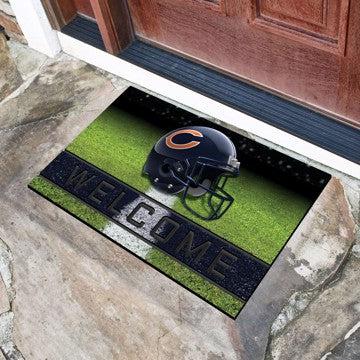 Wholesale-Chicago Bears Crumb Rubber Door Mat NFL Outdoor Door Mat - 18" x 30" SKU: 19938