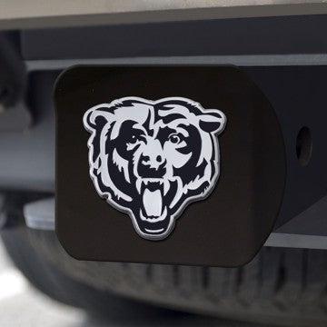 Wholesale-Chicago Bears Hitch Cover NFL Chrome Emblem on Black Hitch - 3.4" x 4" SKU: 21503