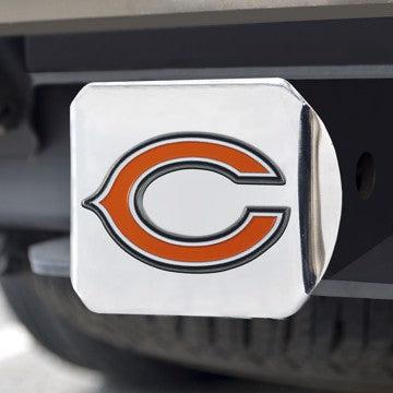 Wholesale-Chicago Bears Hitch Cover NFL Color Emblem on Chrome Hitch - 3.4" x 4" SKU: 22543