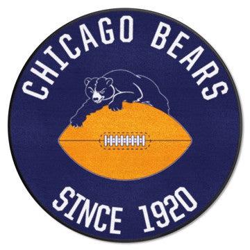 Wholesale-Chicago Bears Roundel Mat - Retro Collection NFL Accent Rug - Round - 27" diameter SKU: 32566