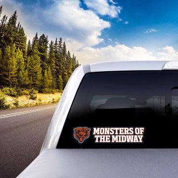 Wholesale-Chicago Bears Team Slogan Decal NFL 2 piece - 3” x 12” (total) SKU: 61373