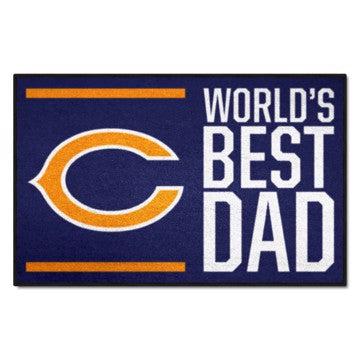 Wholesale-Chicago Bears World's Best Dad Starter Mat NFL Accent Rug - 19" x 30" SKU: 18162