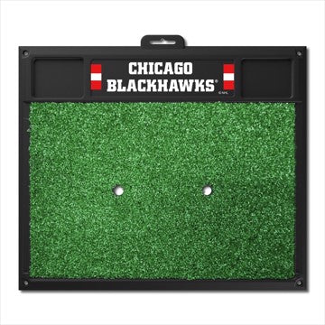 Wholesale-Chicago Blackhawks Golf Hitting Mat NHL 20" x 17" SKU: 15479