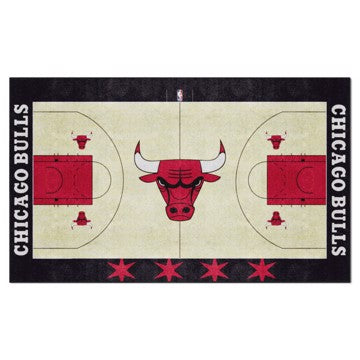 Wholesale-Chicago Bulls 6X10 Plush NBA Plush Area Rug - 70" x 117" SKU: 34433