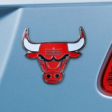 Wholesale-Chicago Bulls Emblem - Color NBA Exterior Auto Accessory - Color Emblem - 2.8" x 3.2" SKU: 22206