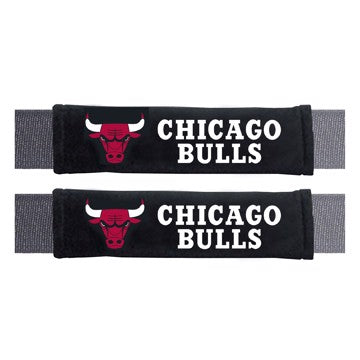 Wholesale-Chicago Bulls Embroidered Seatbelt Pad - Pair NBA 2 Pieces SKU: 32065
