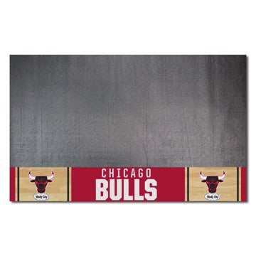 Wholesale-Chicago Bulls Grill Mat - Retro Collection NBA Vinyl Mat - 26" x 42" SKU: 35251