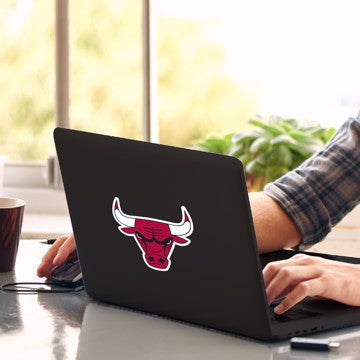 Wholesale-Chicago Bulls Matte Decal NBA 1 piece - 5” x 6.25” (total) SKU: 63201