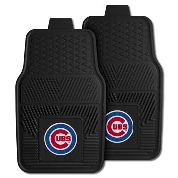 Wholesale-Chicago Cubs 2-pc Vinyl Car Mat Set MLB Auto Floor Mat - 2 piece Set - 17" x 27" SKU: 8782